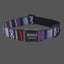 Adjustable Personalize Dog Collar, Customized Puppy Collars, Stripe Modern Engraved Dog Gift