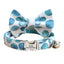 Cute Custom Cat Collar with Bow Tie, Personalized Kitten Collar with Free Removable Bell, Cotton Boy Cat Collar, Cat Gift