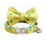 Cute Custom Cat Collar with Bow Tie, Personalized Kitten Collar with Free Removable Bell, Cotton Boy Cat Collar, Cat Gift