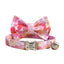 Cute Custom Cat Collar with Bow Tie, Personalized Kitten Collar with Free Removable Bell, Cotton Boy Cat Collar, Cat Gift